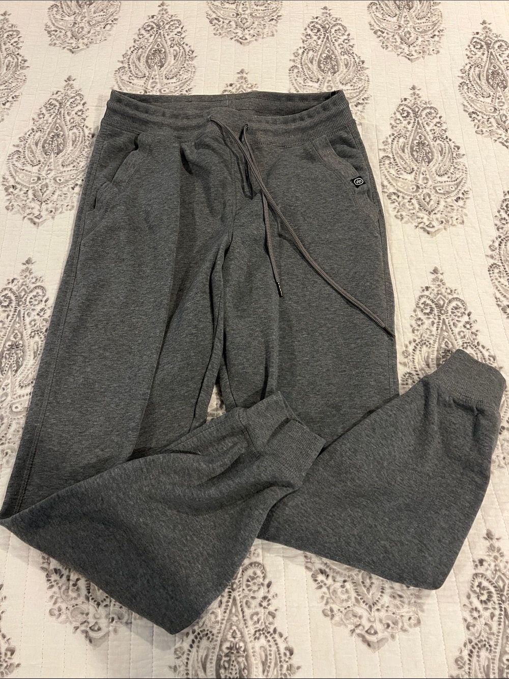 Men's Gray Drawstring Jogger Sweatpants